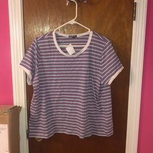 2 for $10 blue striped t shirt
